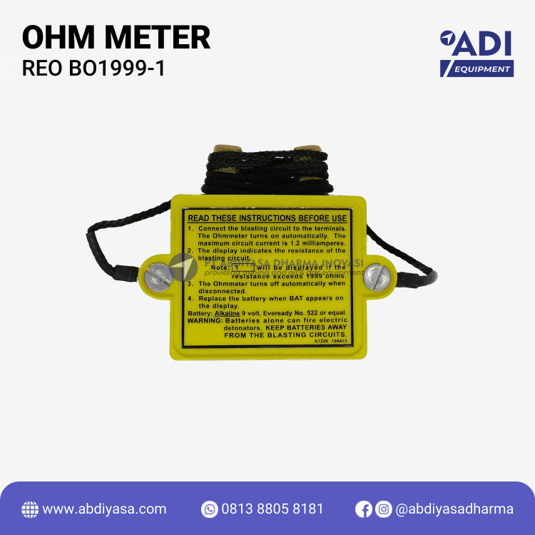 Blasting Ohm Meter Reo BO1999-1