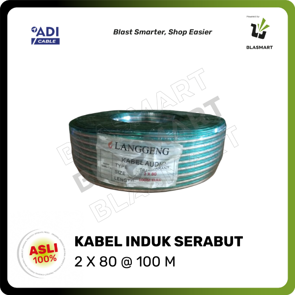 Kabel Induk Serabut 2 x 80